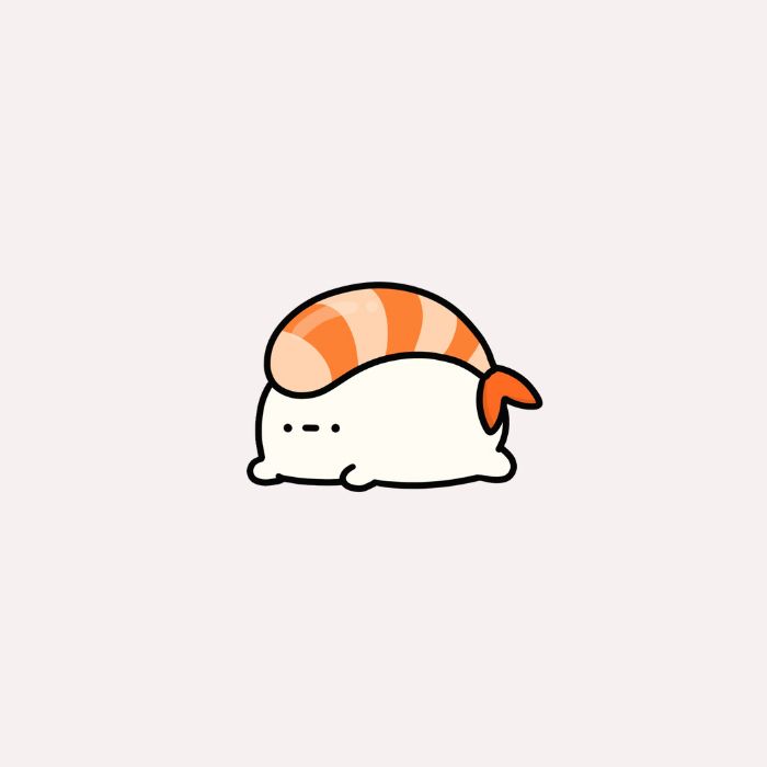 hình sushi chibi đáng yêu