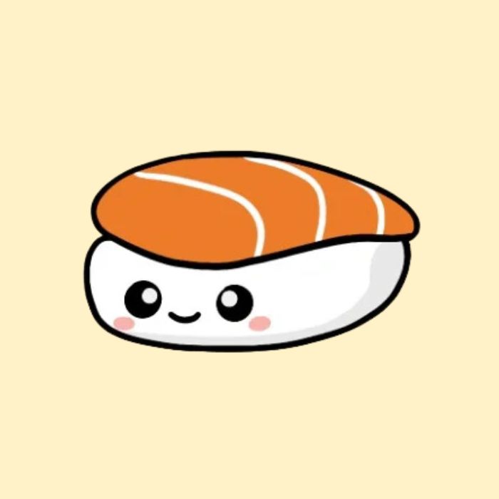 hình sushi chibi dễ thương