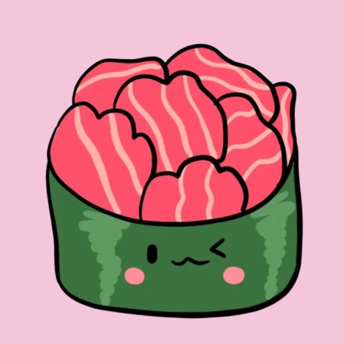 hình sushi chibi