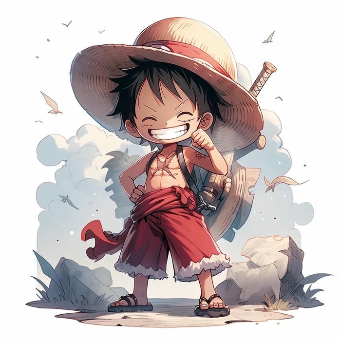 luffy chibi đẹp