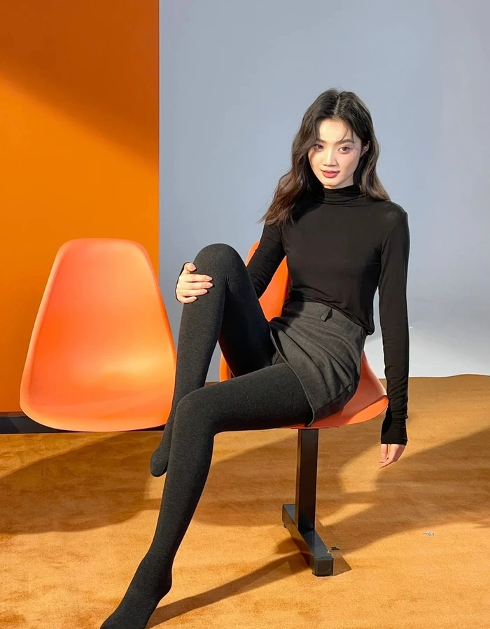 quần tất đen dày