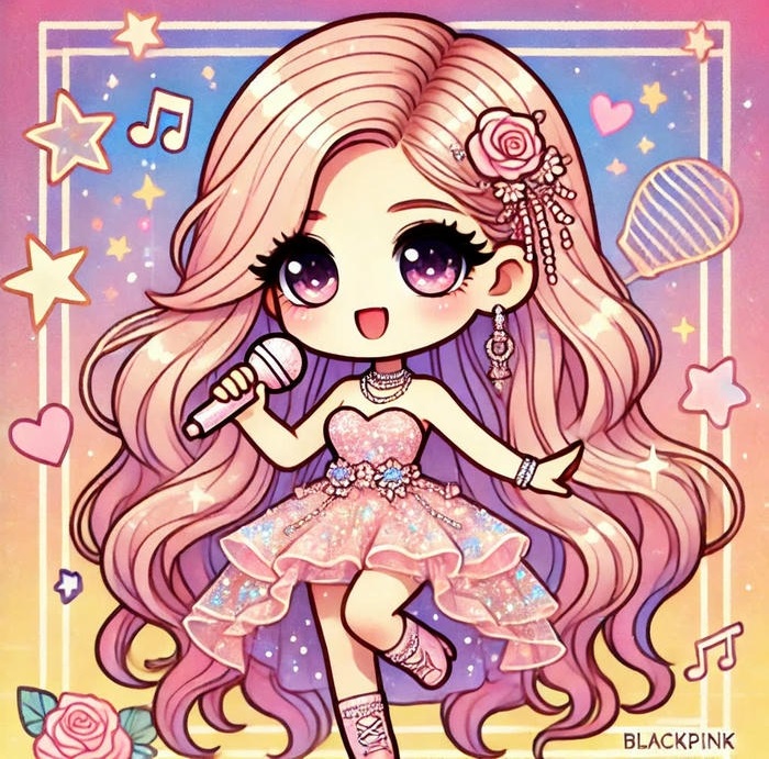 rosé blackpink chibi