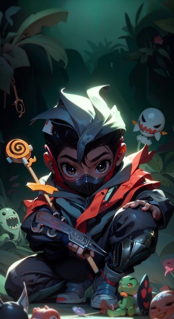 yasuo anh hùng lãng kiếm chibi