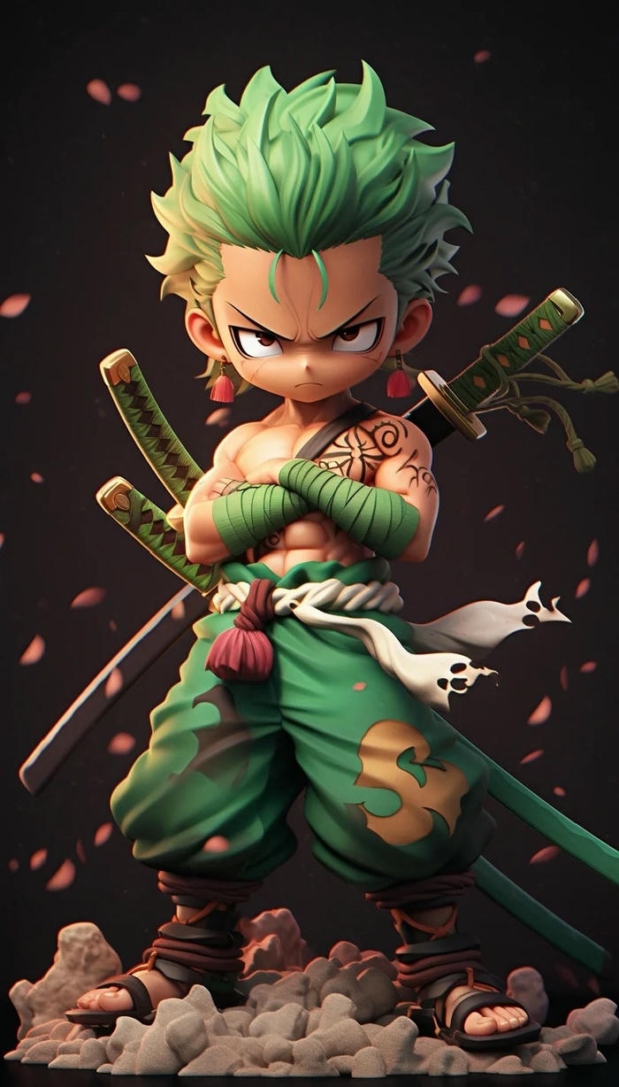 zoro chibi ngầu