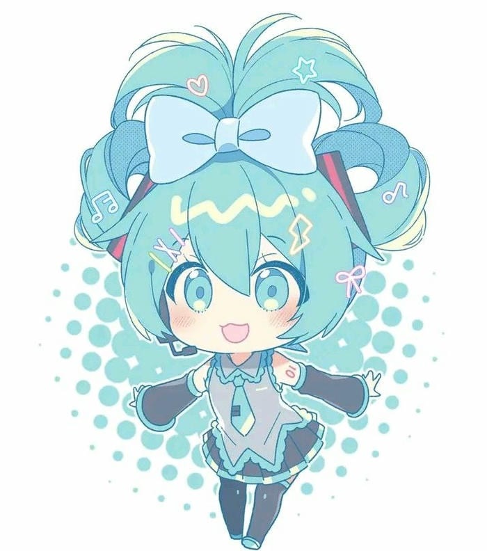 ảnh anime nữ miku chibi