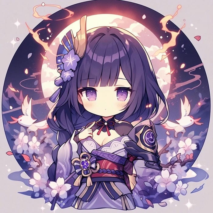 ảnh chibi Raiden Shogun avatar