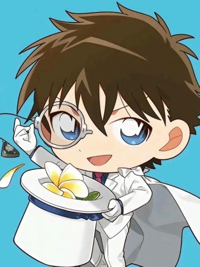 hình ảnh conan kaitokid chibi