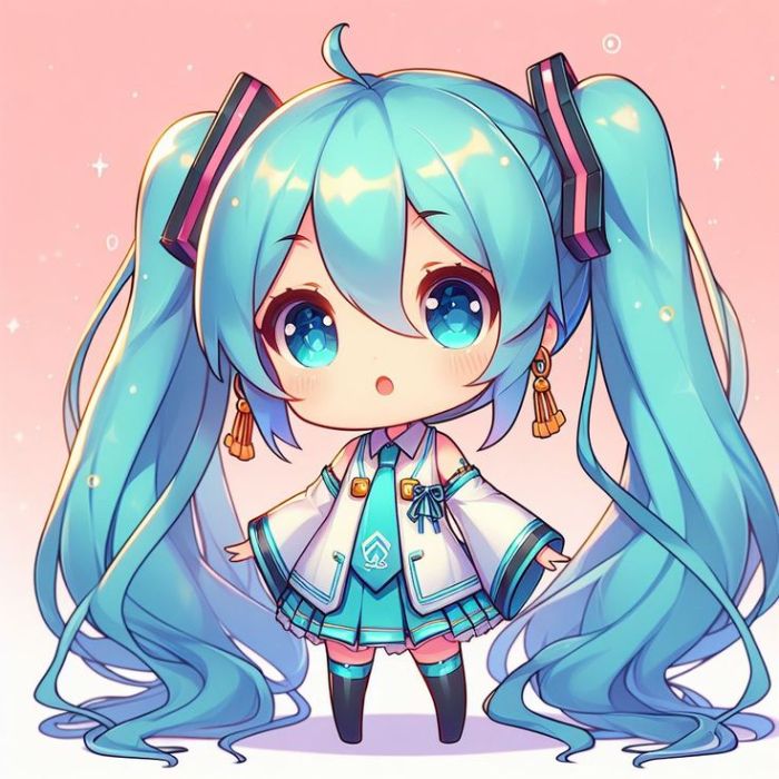 hình ảnh chibi Miku xinh