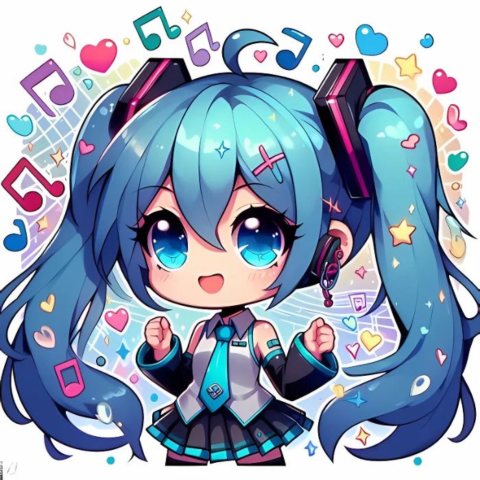 hình ảnh chibi Miku