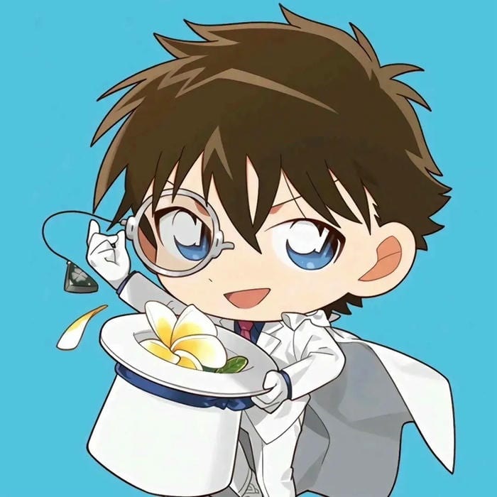 hình ảnh conan kaitokid chibi