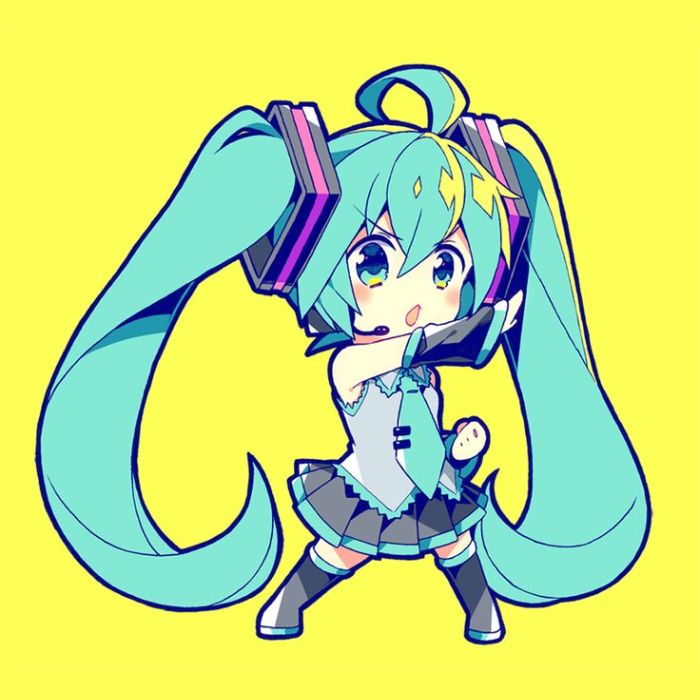 hình anime miku dễ thương