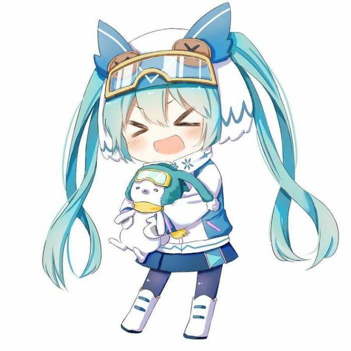 hình anime miku xinh chibi