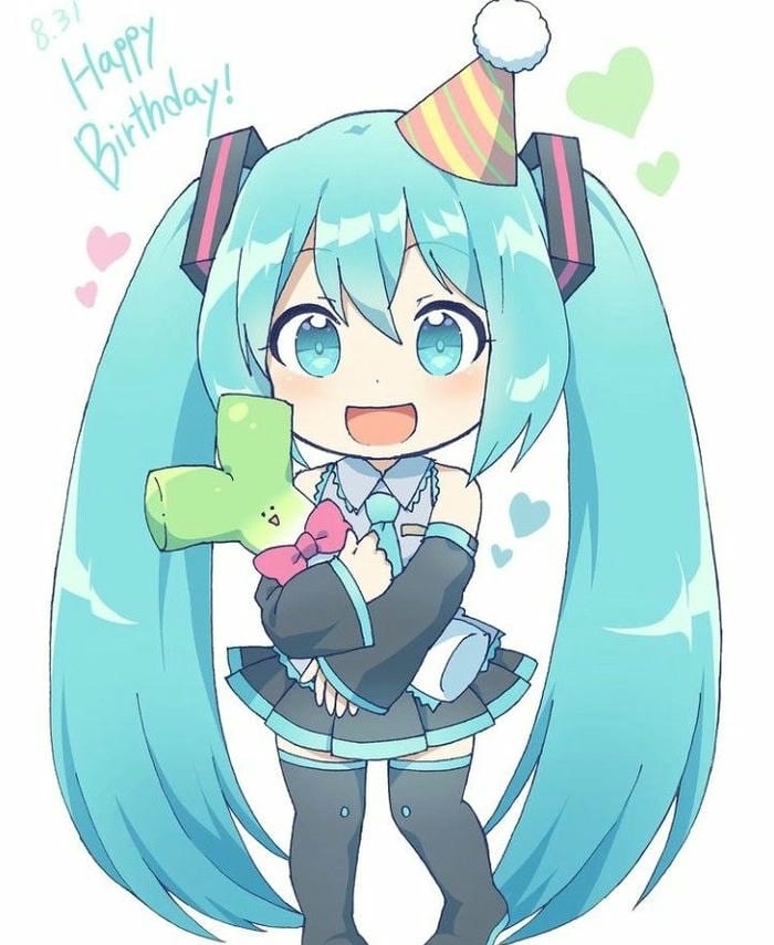 hình hatsune miku chibi cute