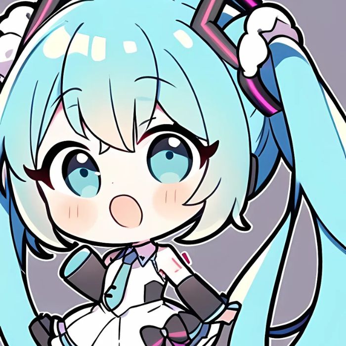 hình hatsune miku chibi đáng yêu