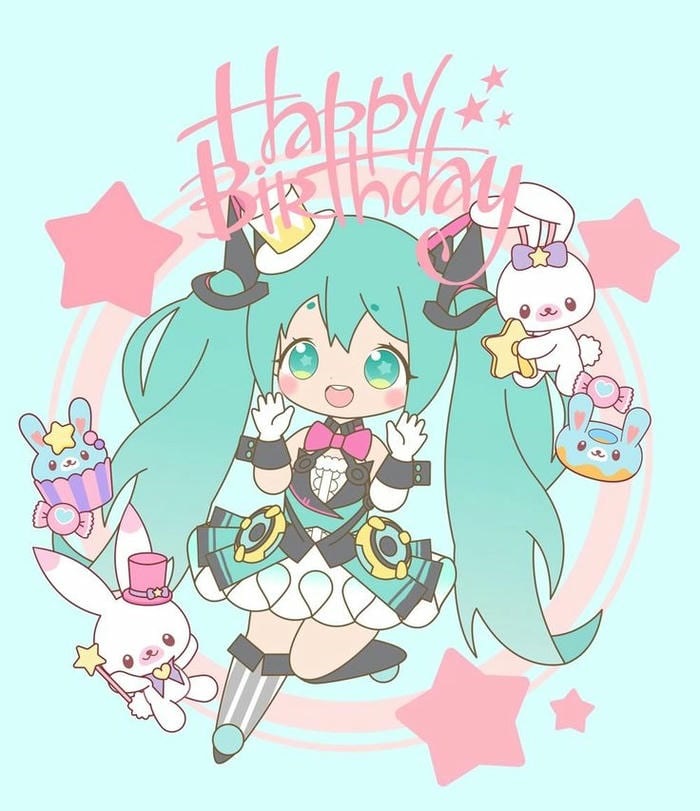 hình hatsune miku chibi xinh