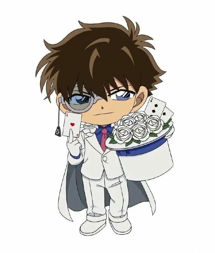 hình vẽ kaito kid chibi