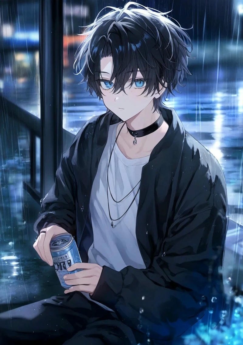 ảnh trai anime buồn