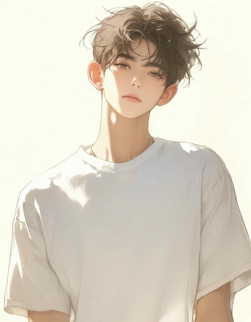 ảnh trai anime mặc sơ mi