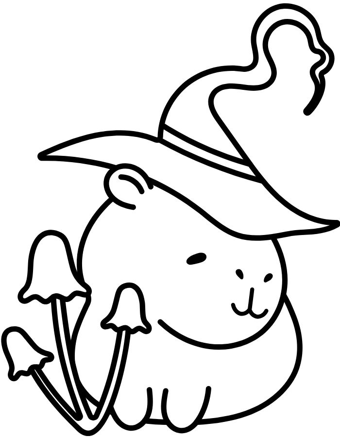 capybara tranh tô màu
