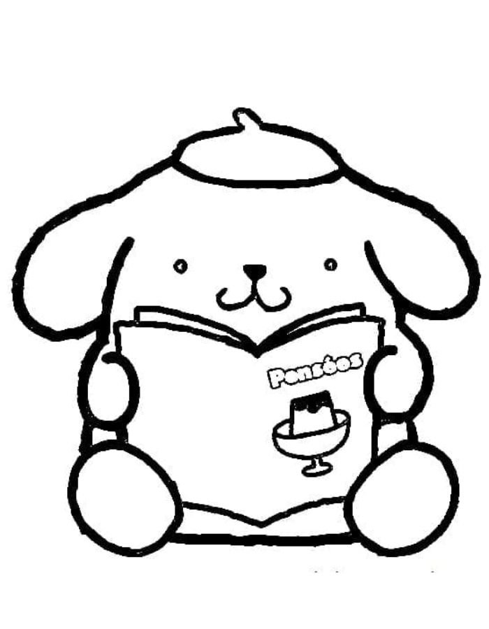 cinnamoroll tranh tô màu cute