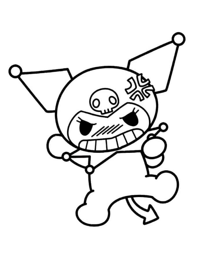 cinnamoroll tranh tô màu kuromi và melody