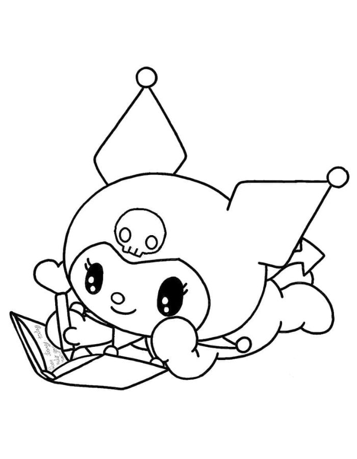 kuromi tranh tô màu