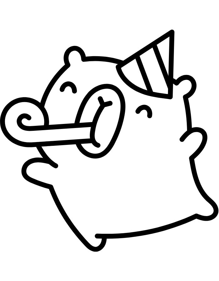 tranh tô màu cute capybara