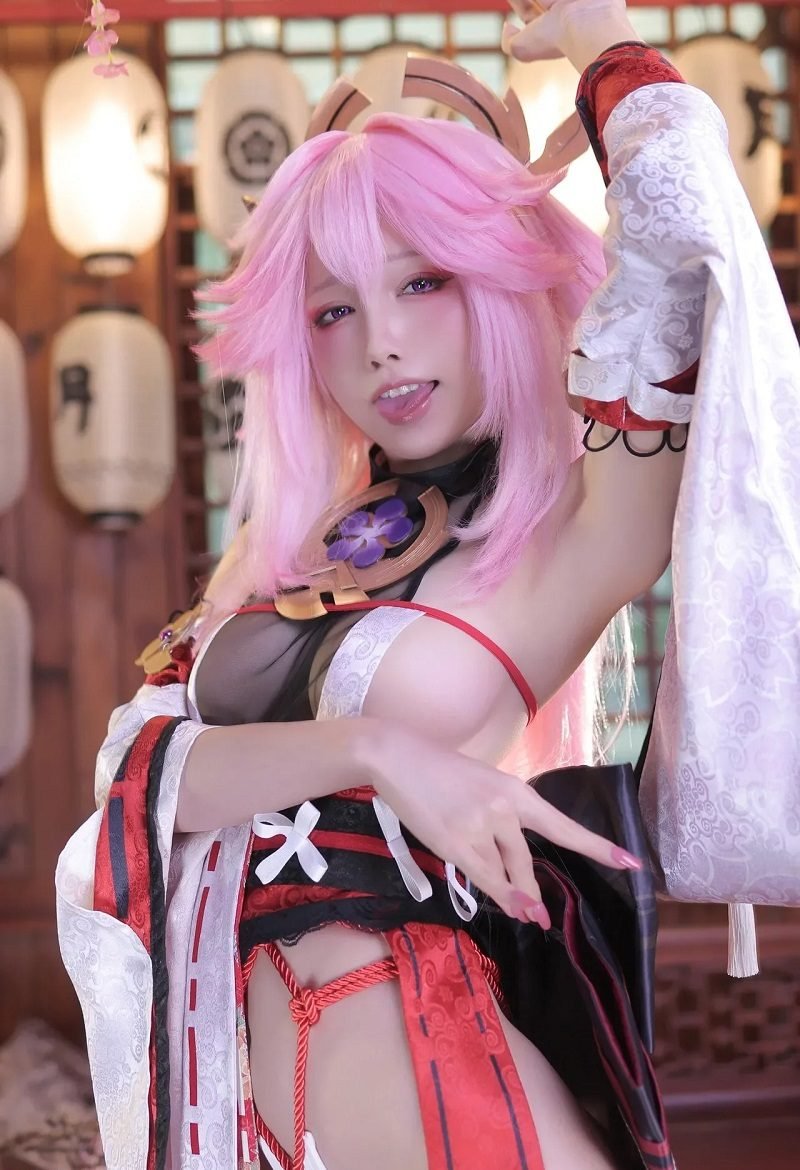 cosplay yae miko cực đẹp