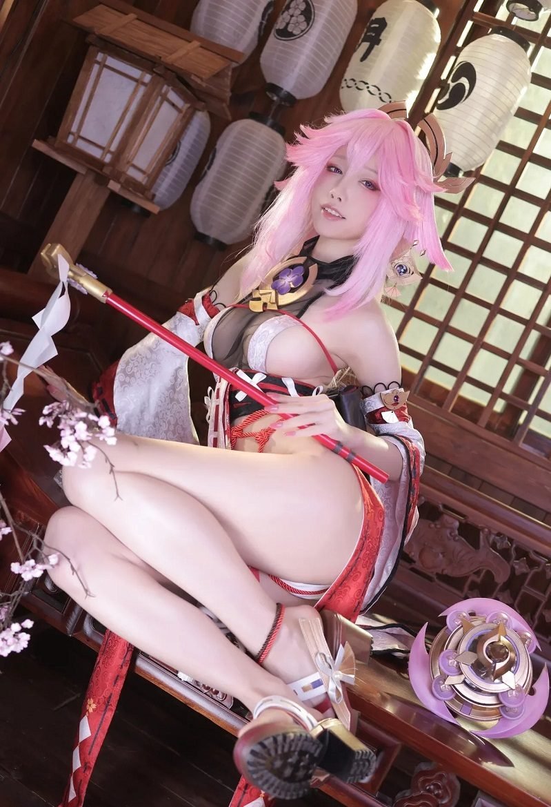 cosplay yae miko full hd