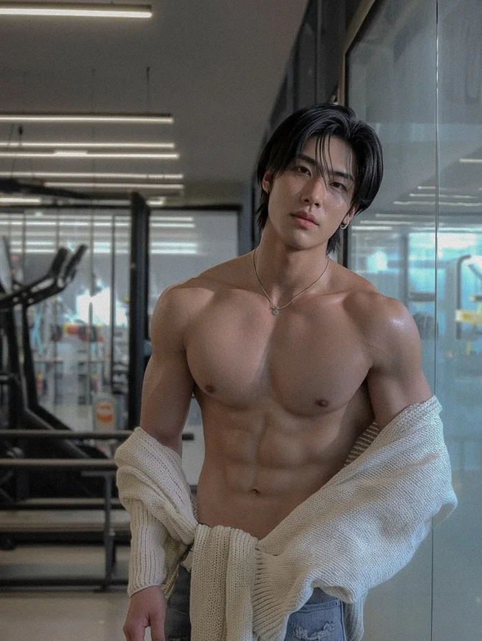 trai dep 8 mui tap gym