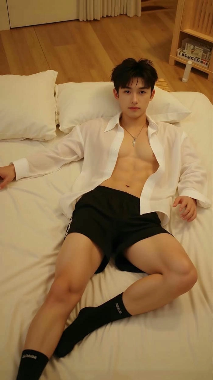 trai đẹp che mặt ngầu