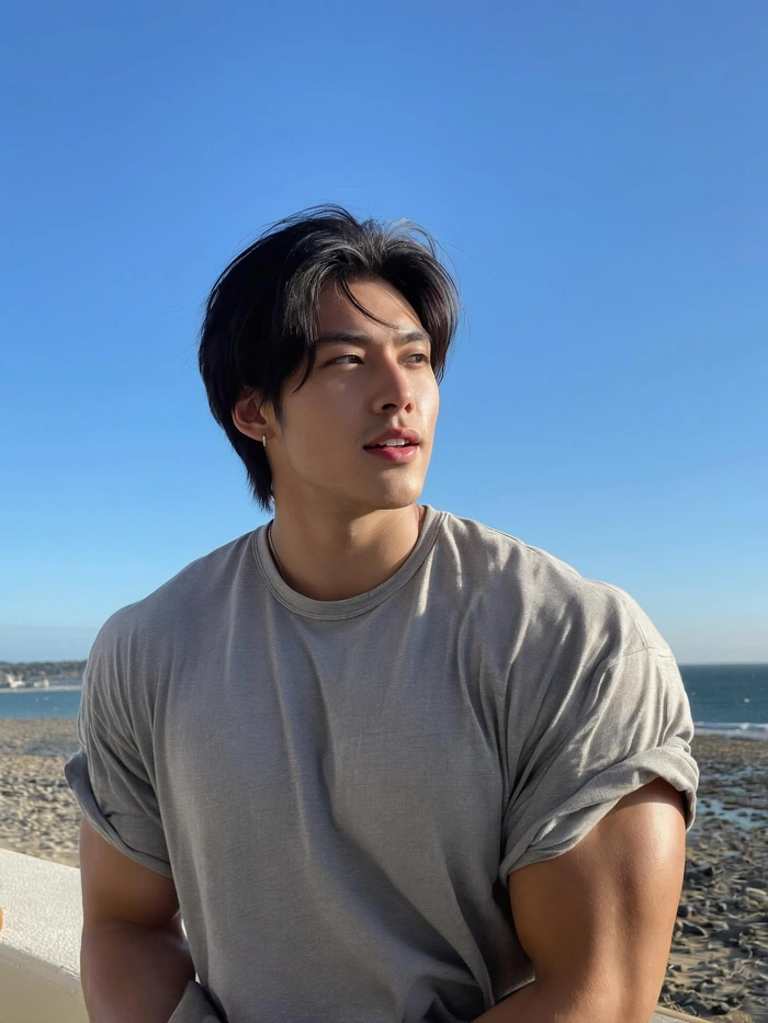 trai dep han tre trung nang dong