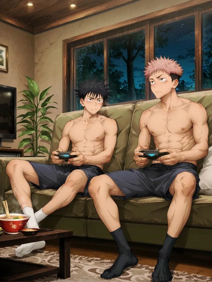 trai đẹp anime 6 múi mạnh mẽ