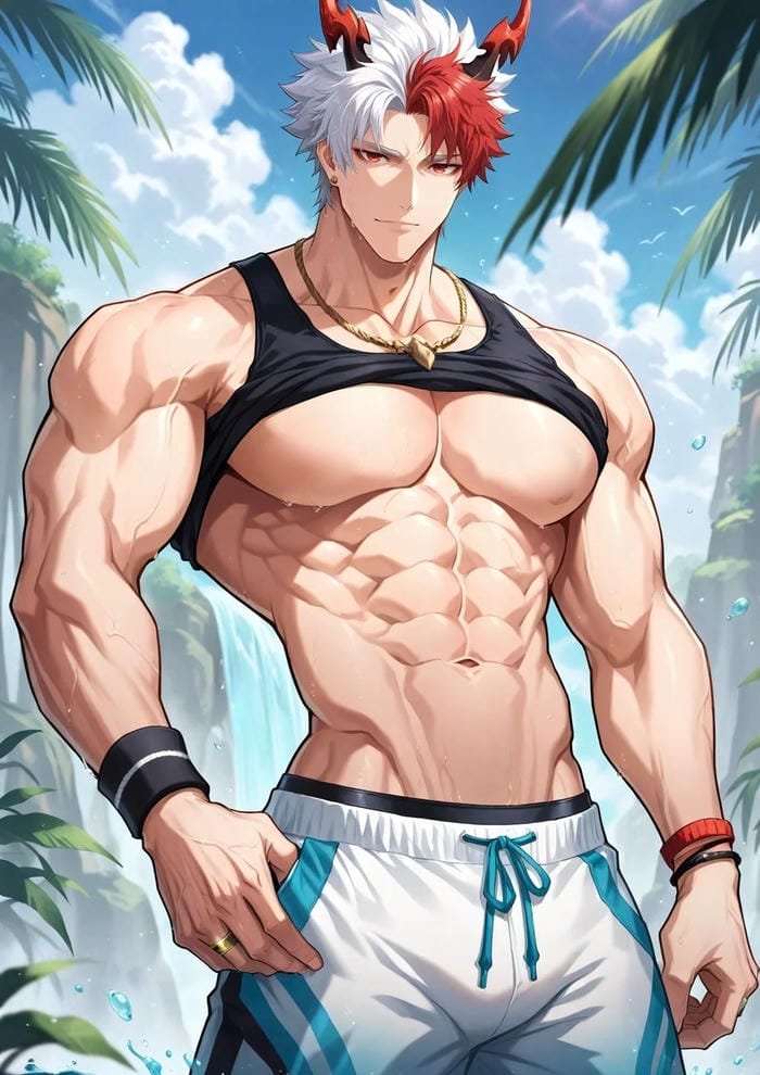 trai đẹp anime 6 múi siêu anh hùng