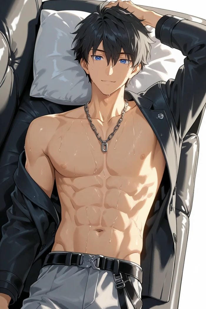 trai đẹp anime 6 múi tập gym