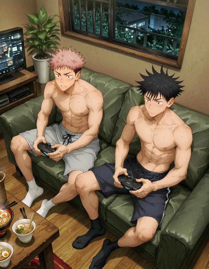 trai đẹp anime cơ bắp săn chắc