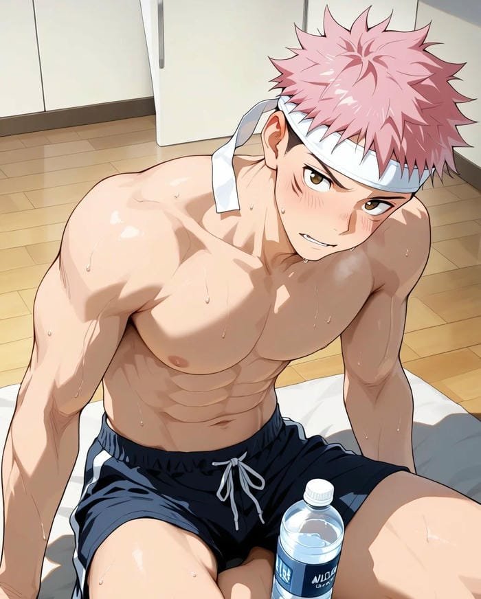 trai đẹp anime với cơ bụng