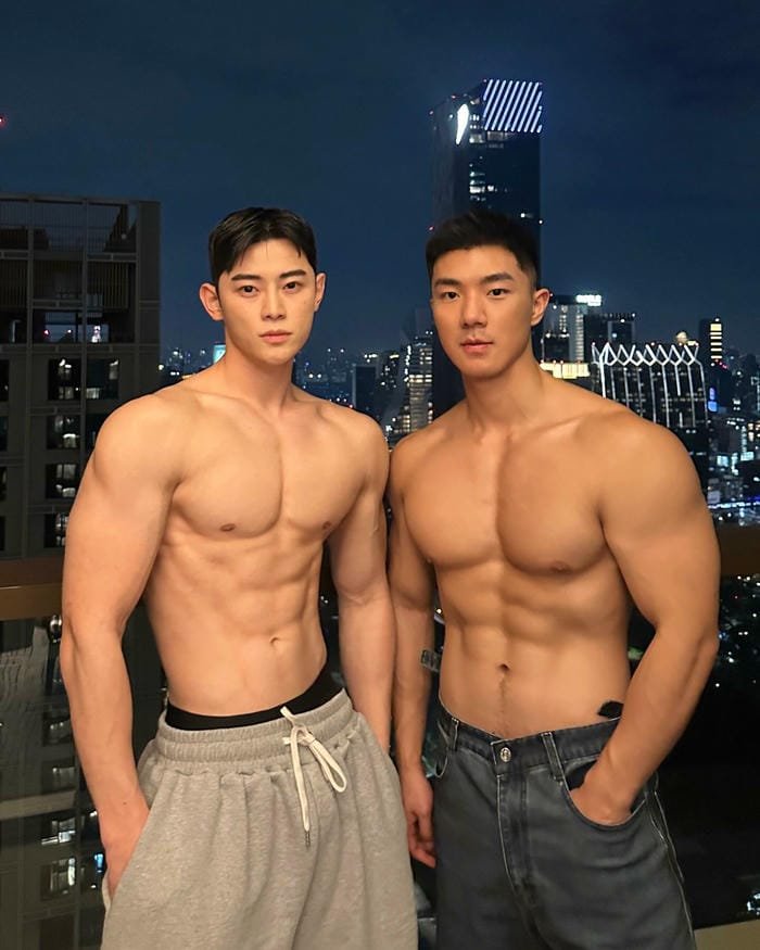 trai đẹp cơ bắp châu á