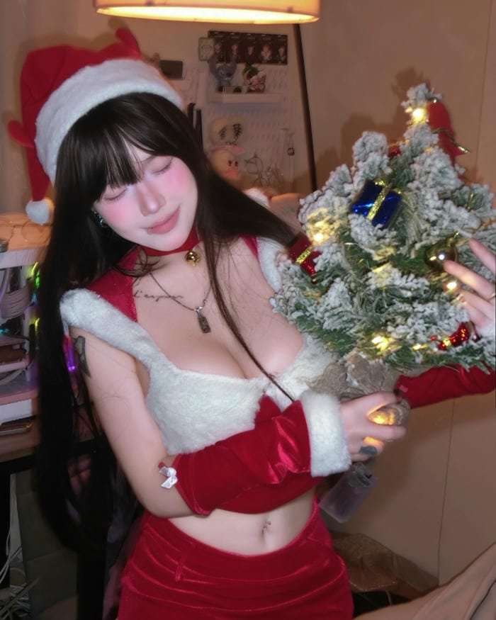 ảnh gái xinh vú to noel