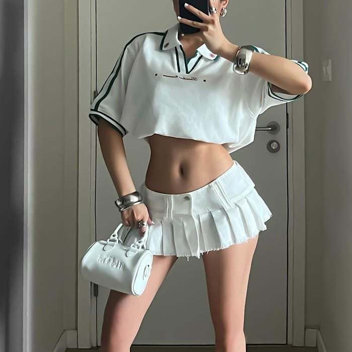 gái xinh mặc váy thẩm mỹ