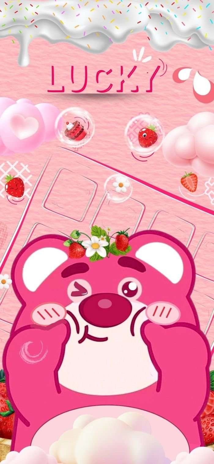 hình nền gấu dâu